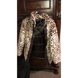 Cheetah print Puffy jacket
